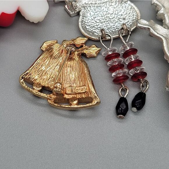 CHRISTMAS Brooch Lot - Picture 3 of 5